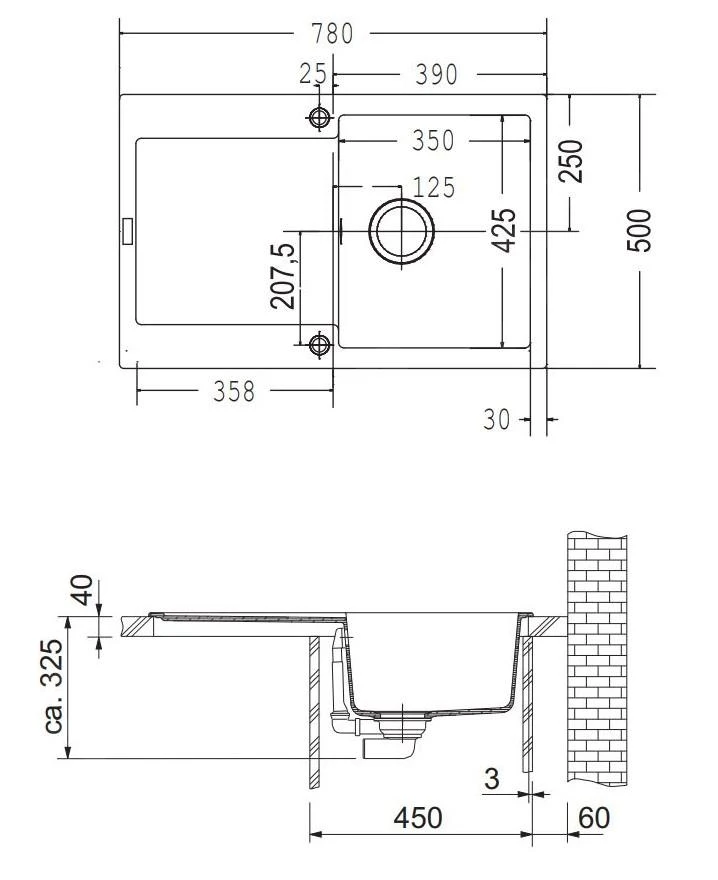 Franke Sets - Küchenset G40, Fragranit Spülbecken MRG 611, Steingrau + Küchenarmatur FN 0147.031, Chrom 114.0283.437 – Bild 2