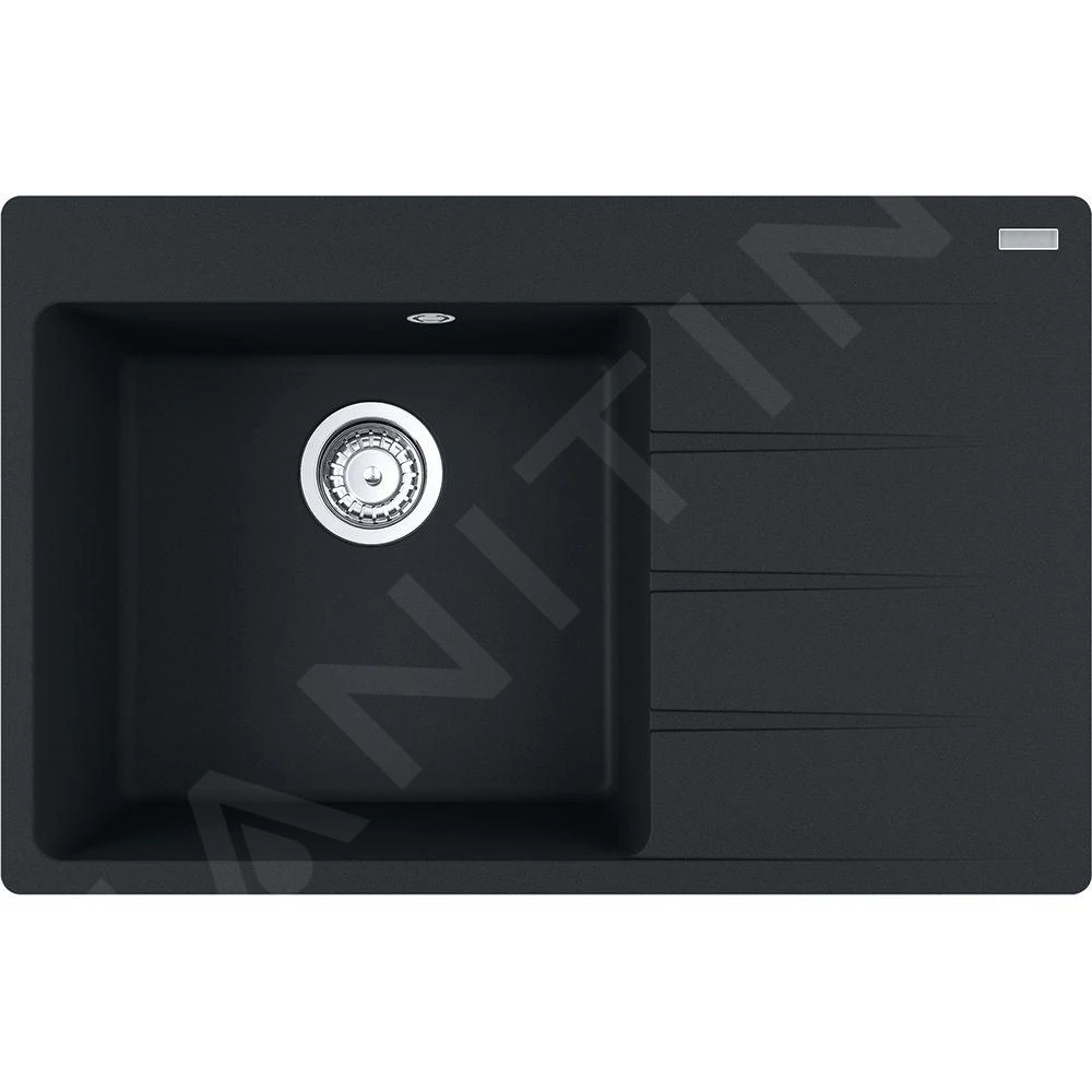 Franke Sets - Set G216, Fragranit Spülbecken CNG 611-78 TL/2 Und Küchenarmatur Samoa, Schwarz Matt/Chrom 114.0650.798 – Bild 4