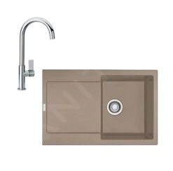 Franke Sets - Küchenset G167, Fragnitspüle MRG 611 Und Spültischarmatur FP 0408.031, Kaschmir/verchromt 114.0587.939