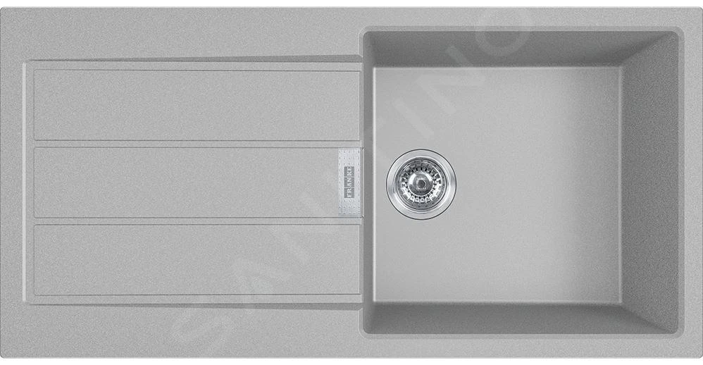 Franke Sets - Küchenset T76, Tectonite-Spüle S2D 611-100 Und Spültischarmatur Samoa, Grau/ververchromtt 143.0650.602 – Bild 4