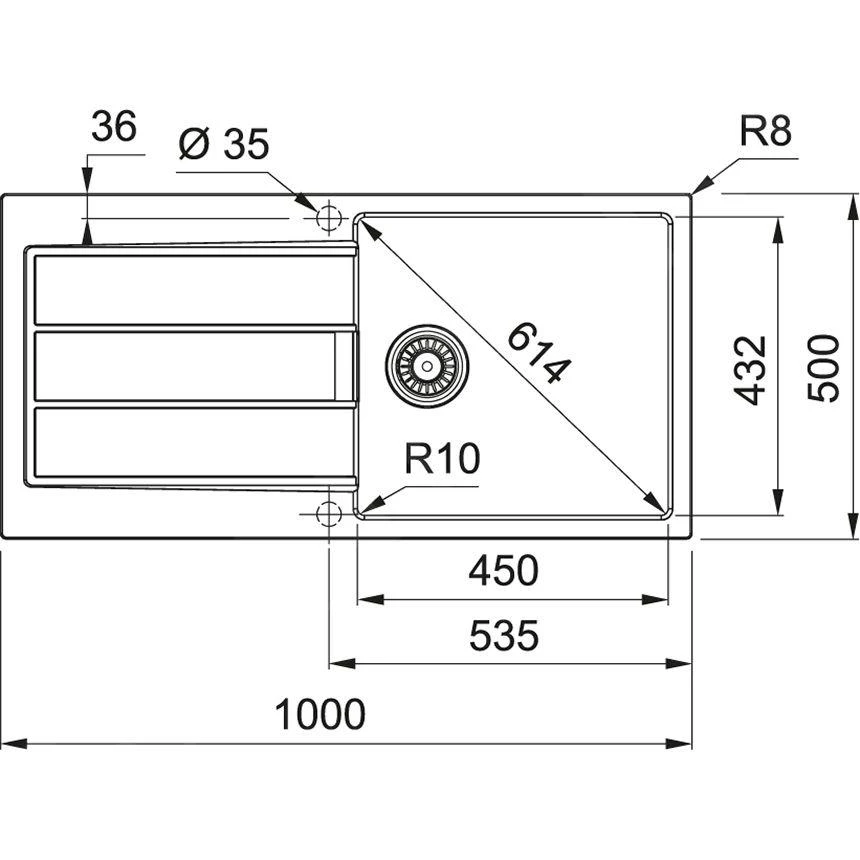 Franke Sets - Küchenset T76, Tectonite-Spüle S2D 611-100 Und Spültischarmatur Samoa, Grau/ververchromtt 143.0650.602 – Bild 2