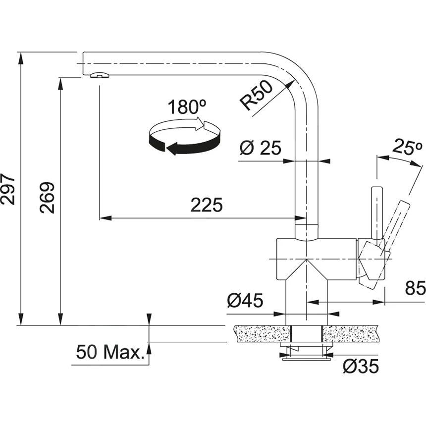 Franke Atlas Neo - Elektronische Spültischarmatur FC 5489. 502, Schwarz 115.0625.525 – Bild 2