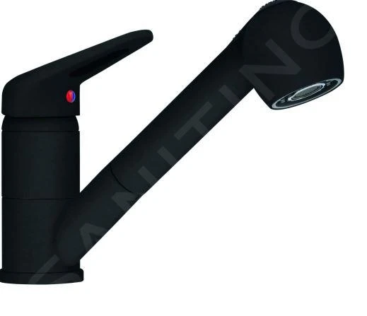 Franke Küchenarmaturen - Spültischarmatur FN 9547.901 Mit Ausziehbarer Brause, Schwarz Matt 115.0659.840
