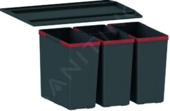 Franke Abfalltrennsysteme - Abfalleimer Easysort 600-2-2, Eingebaut 121.0494.193
