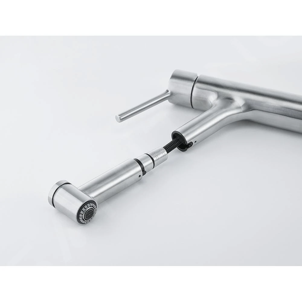 Franke Taros Neo - Spültischarmatur FC 6386.501 Mit Ausziehbarer Brause, Edelstahl 115.0596.386 – Bild 3