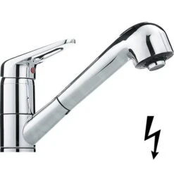 Franke Küchenarmaturen - Spültischarmatur FC 6311 Mit Ausziehbarer Geschirrbrause, Chrom 115.0513.037