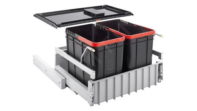 Franke Abfalltrennsysteme - Abfalleimer 300-60 Duo, Eingebaut 121.0150.143