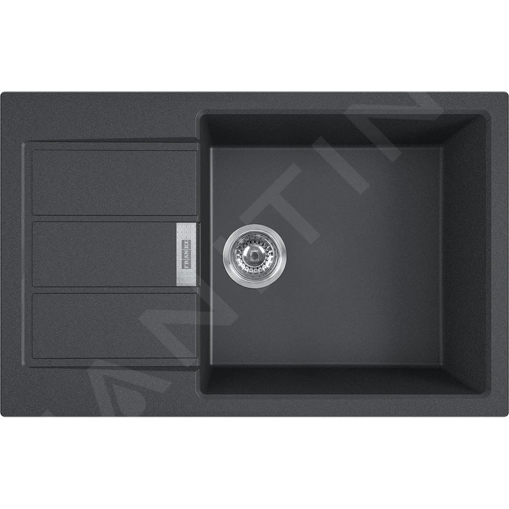 Franke Sets - SET T87, Tectonite-Spüle S2D 611-78 XL Mit Armatur SAMOA, Schwarz/Chrom 143.0618.735 – Bild 3