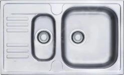 Franke Euroform - Spülbecken Edelstahl EFL 614-78, 780x475 Mm, + Siphon 101.0250.587