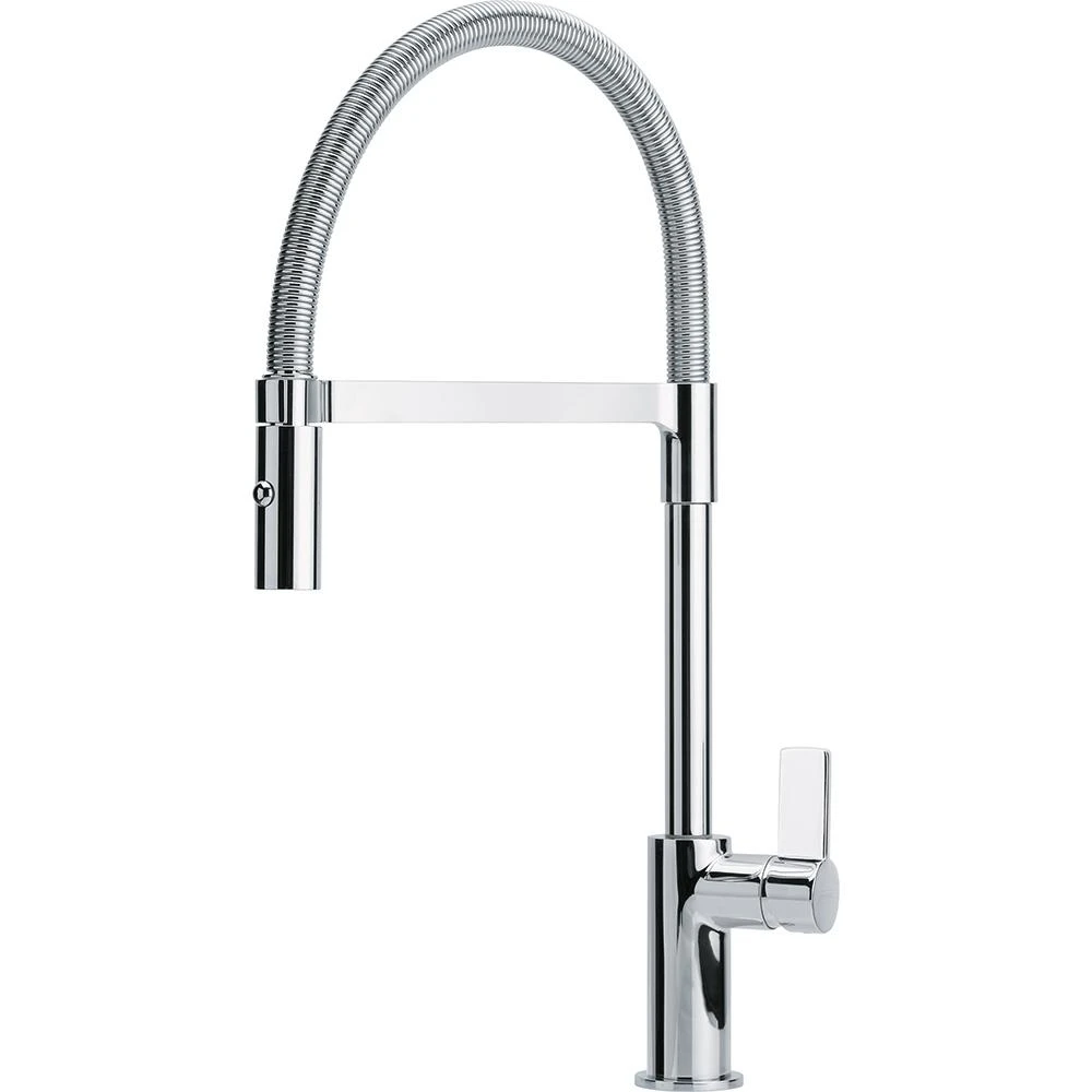 Franke Küchenarmaturen - Spültischarmatur Mit Federarm Und Umsteller, Chrom 115.0265.997