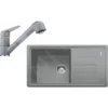 Franke Sets - Küchenset G122, Fragranitspüle BSG 611-78/39 + Armatur FC 9547.084, Steingrau 114.0441.185