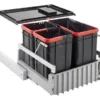 Franke Abfalltrennsysteme - Abfalleimer 300-45 Trio, Eingebaut 121.0150.145