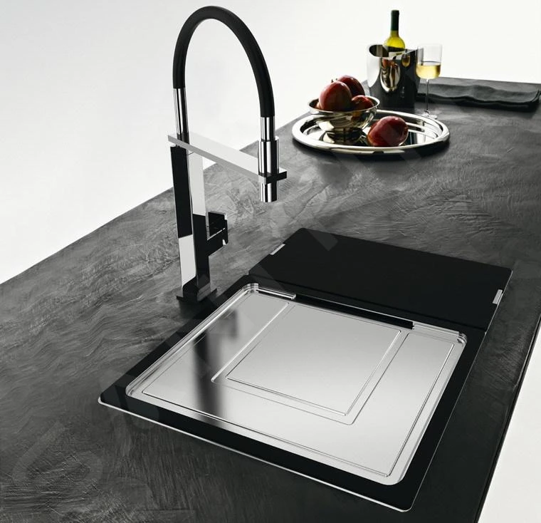 Franke Zubehör - Tropfteil 326x440x22 Mm, Edelstahl / Schwarzer Kunststoff 112.0204.360 – Bild 2