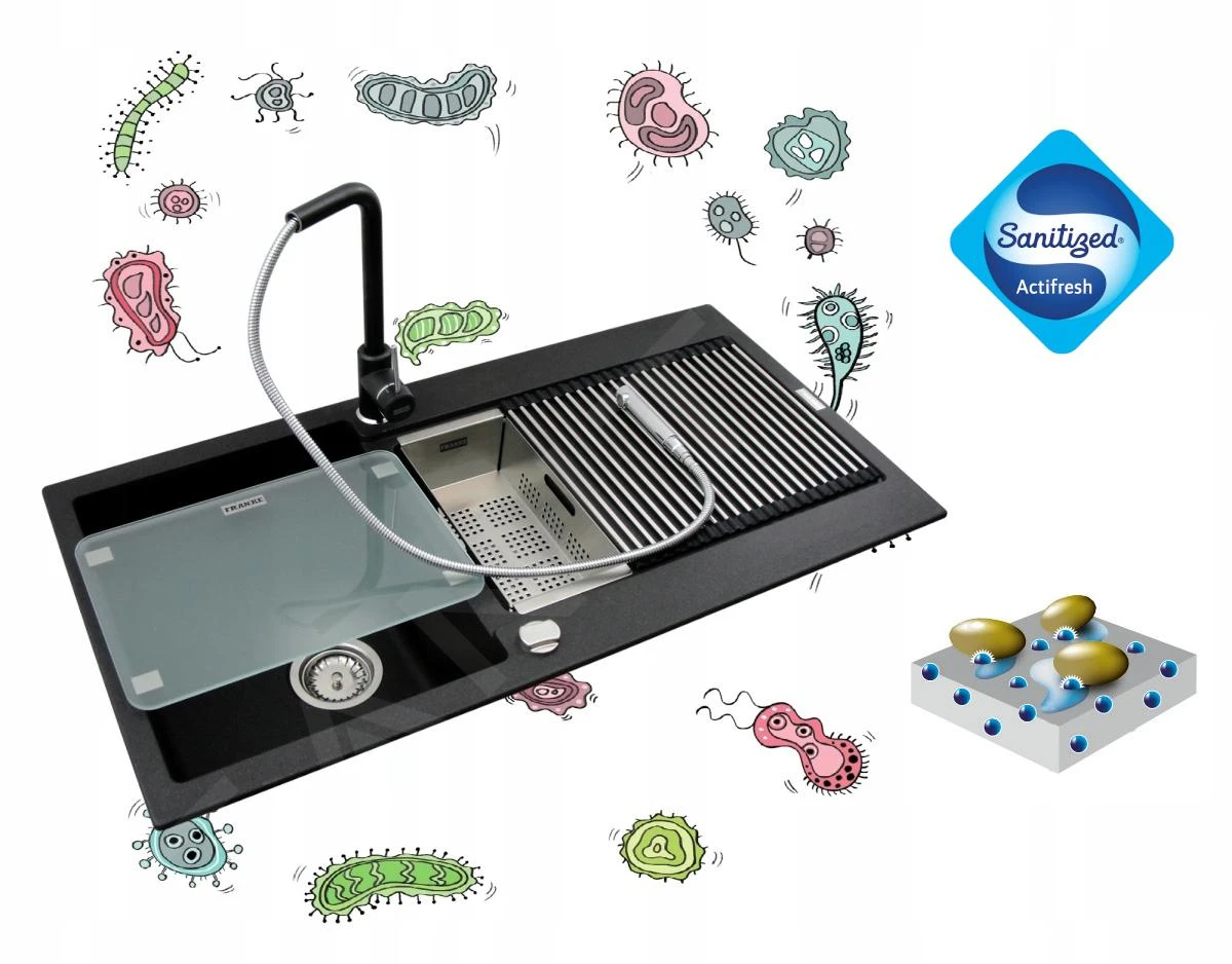 Franke Sets - Küchenset G170, Fragnitspüle MRG 611-78 BB Und Spültischarmatur FN 9000.084, Steingrau 114.0587.970 – Bild 6