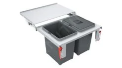 Franke Abfalltrennsysteme - Abfalleimer Garbo 60-2, Eingebaut 121.0284.027