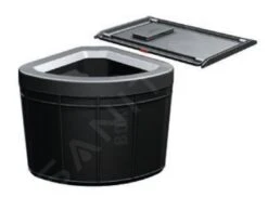 Franke Abfalltrennsysteme - Abfalleimer Solo 50, Eingebaut, Schwarz 121.0307.568