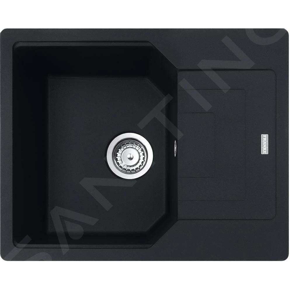 Franke Urban - Fragranit-Spüllbecken UBG 611-62, 620x500 Mm, Schwarz Matt 114.0637.592