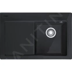 Franke Mythos - Keramikspüle MTK 611-78/7, 780x510 Mm, Onyx 124.0433.433