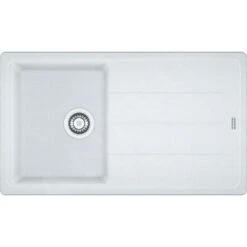 Franke Basis - Fragranit Spülbecken BFG 611-86, 860x500 Mm, Weiß Eis 114.0494.912