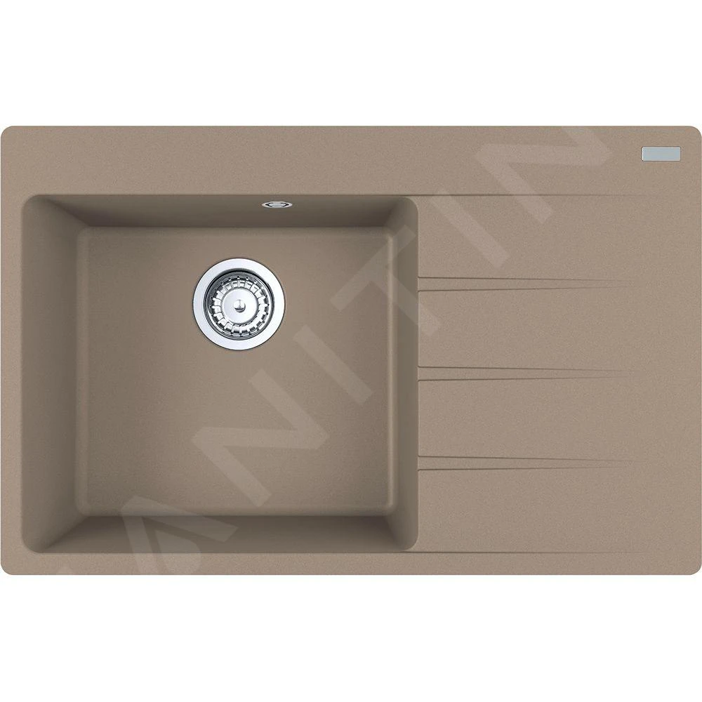 Franke Sets - Set G218, Fragranit Spülbecken CNG 611-78 TL/2 Und Küchenarmatur FP 0408.031, Kaschmir/Chrom 114.0650.814 – Bild 4