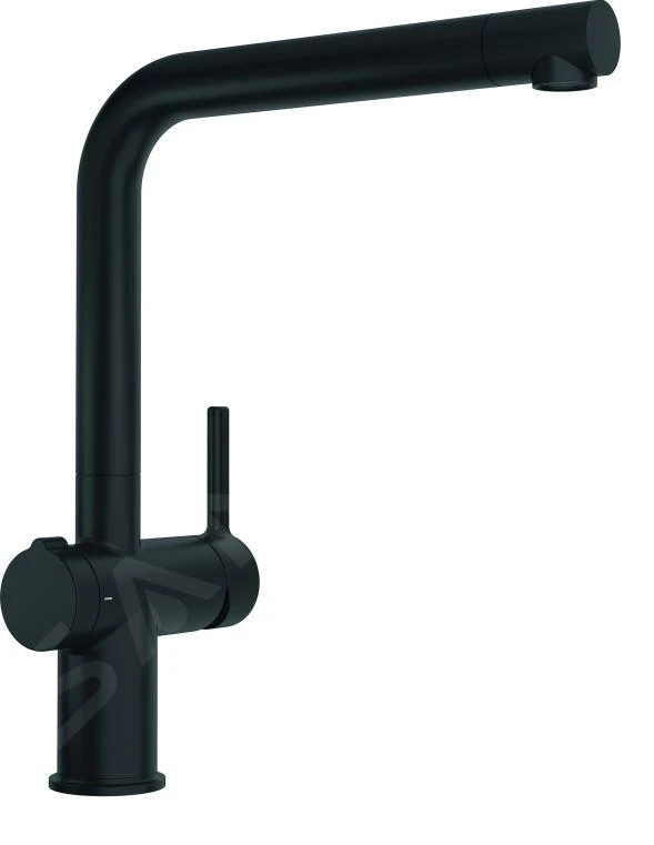Franke Active - Einhebelmischer FN 5350.901, Mit Ablaufbedienung Twist, Schwarz Matt 115.0669.768
