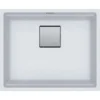 Franke Kubus 2 - Fragranitspüle KNG 110-52, 560x460 Mm, Glacier 125.0641.421