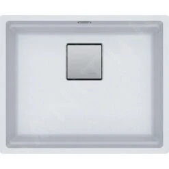 Franke Kubus 2 - Fragranitspüle KNG 110-52, 560x460 Mm, Glacier 125.0641.421