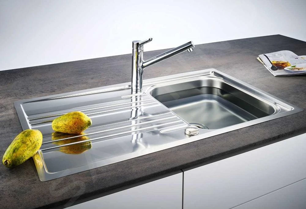 Franke Smart - Spülbecken Edelstahl SRX 611-86, 860 X 500 Mm, Siphon 101.0395.016 – Bild 4