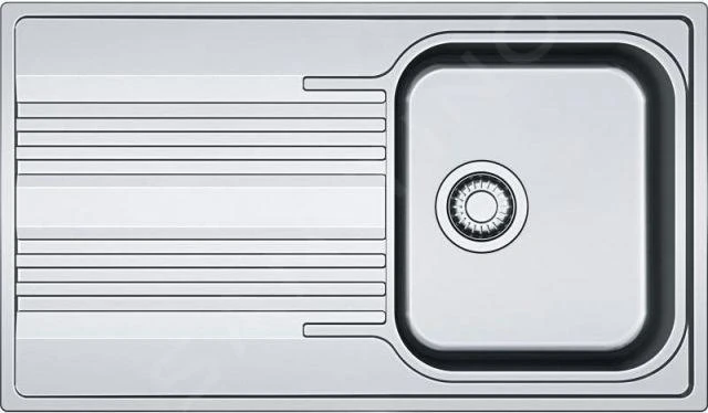 Franke Smart - Spülbecken Edelstahl SRX 611-86, 860 X 500 Mm, Siphon 101.0395.016
