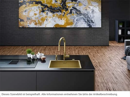 Franke Mythos Masterpiece BXM 210/110-50 Gold - 127.0674.362 Edelstahlspüle – Bild 5