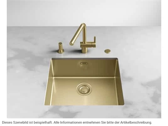 Franke Mythos Masterpiece BXM 210/110-50 Gold - 127.0674.362 Edelstahlspüle – Bild 2