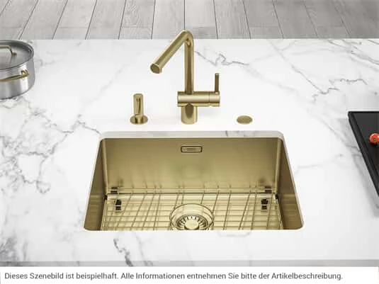 Franke Mythos Masterpiece BXM 210/110-50 Gold - 127.0674.362 Edelstahlspüle – Bild 4