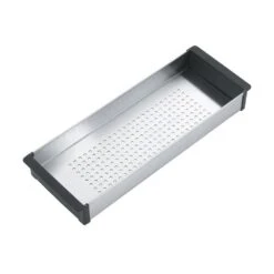 Franke Abtropfbecken Edelstahl Mit Synthetischem Rand, 156 X 419 X 53 Mm