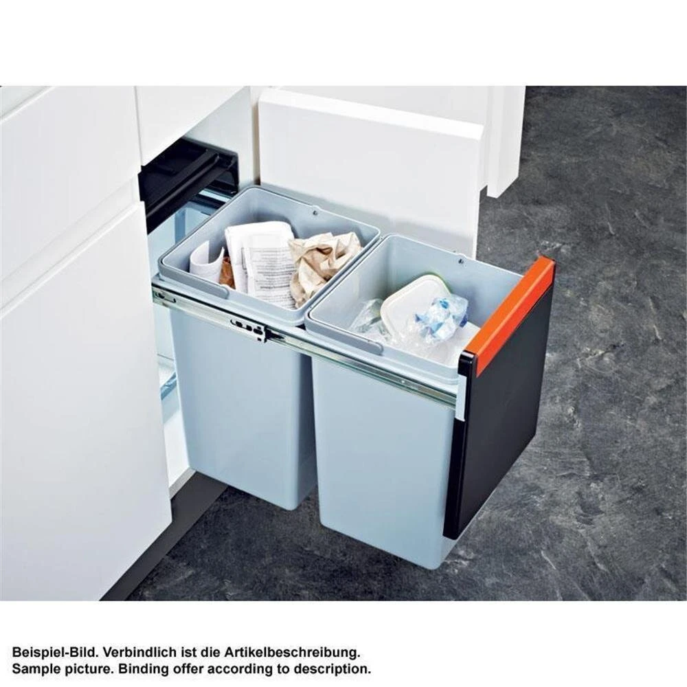 Franke Einbau-Abfallsammler Sorter Cube 30 Handauszug 2-fach (2 X 15 L) – Bild 2