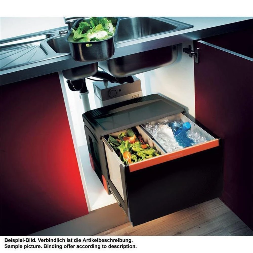Franke Einbau-Abfallsammler Sorter Cube 50 Handauszug 2-fach – Bild 2