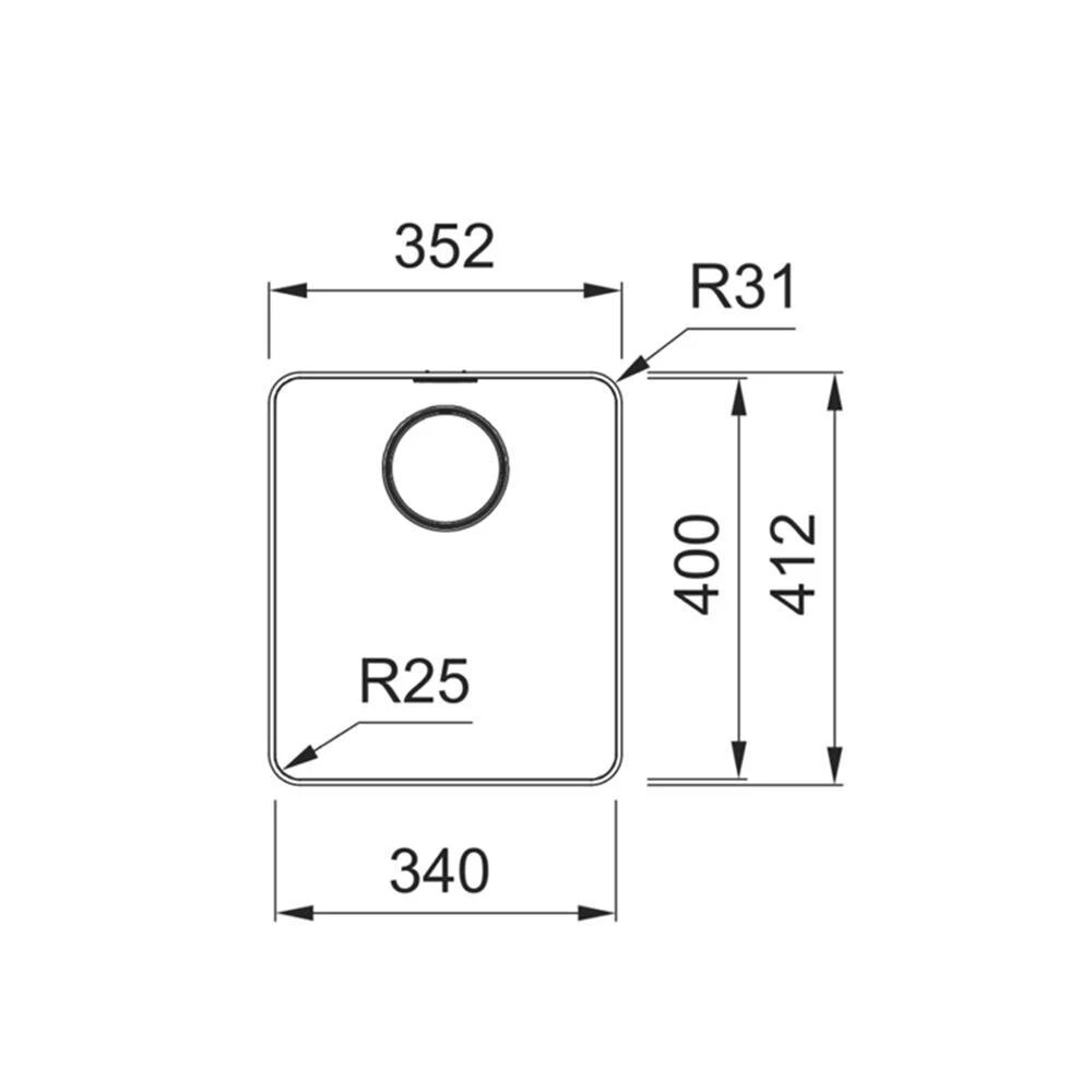 Franke Einbaubecken Mythos MYX 210-34 Edelstahl Gebürstet – Bild 4