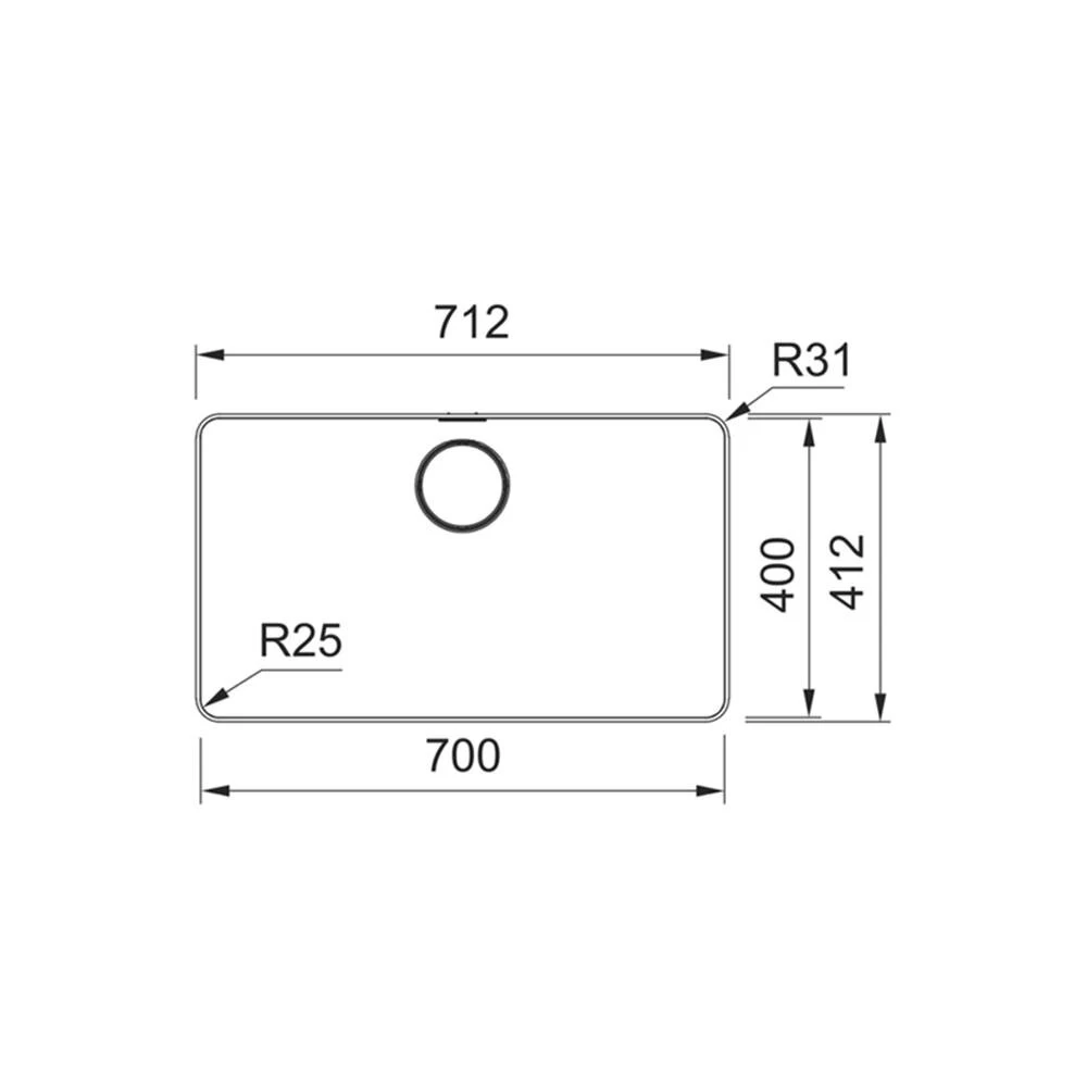 Franke Einbaubecken Mythos MYX 210-70 Edelstahl Gebürstet – Bild 4