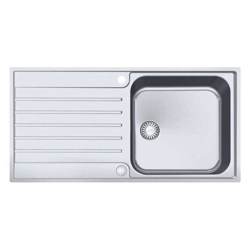 Franke Einbauspüle Argos AGX 211-100 Edelstahl, Druckknopfventil