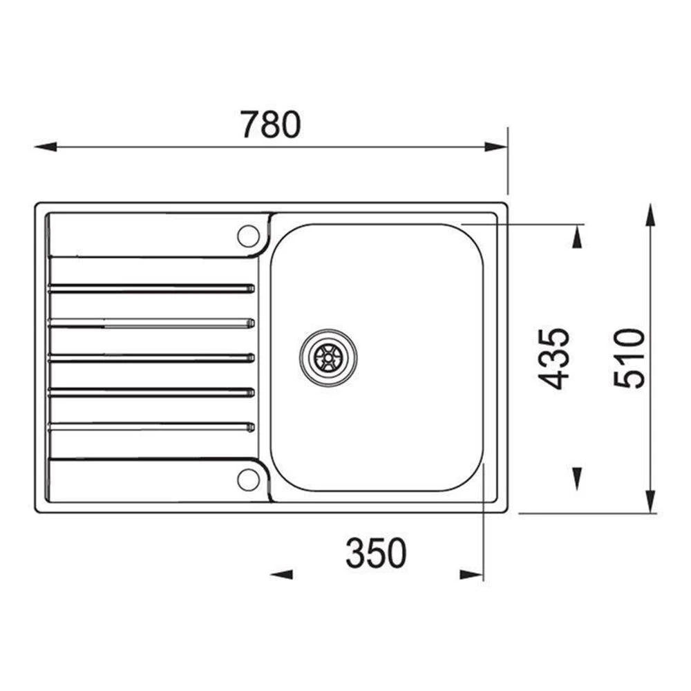 Franke Einbauspüle Argos AGX 211-78 Edelstahl Glatt – Bild 3