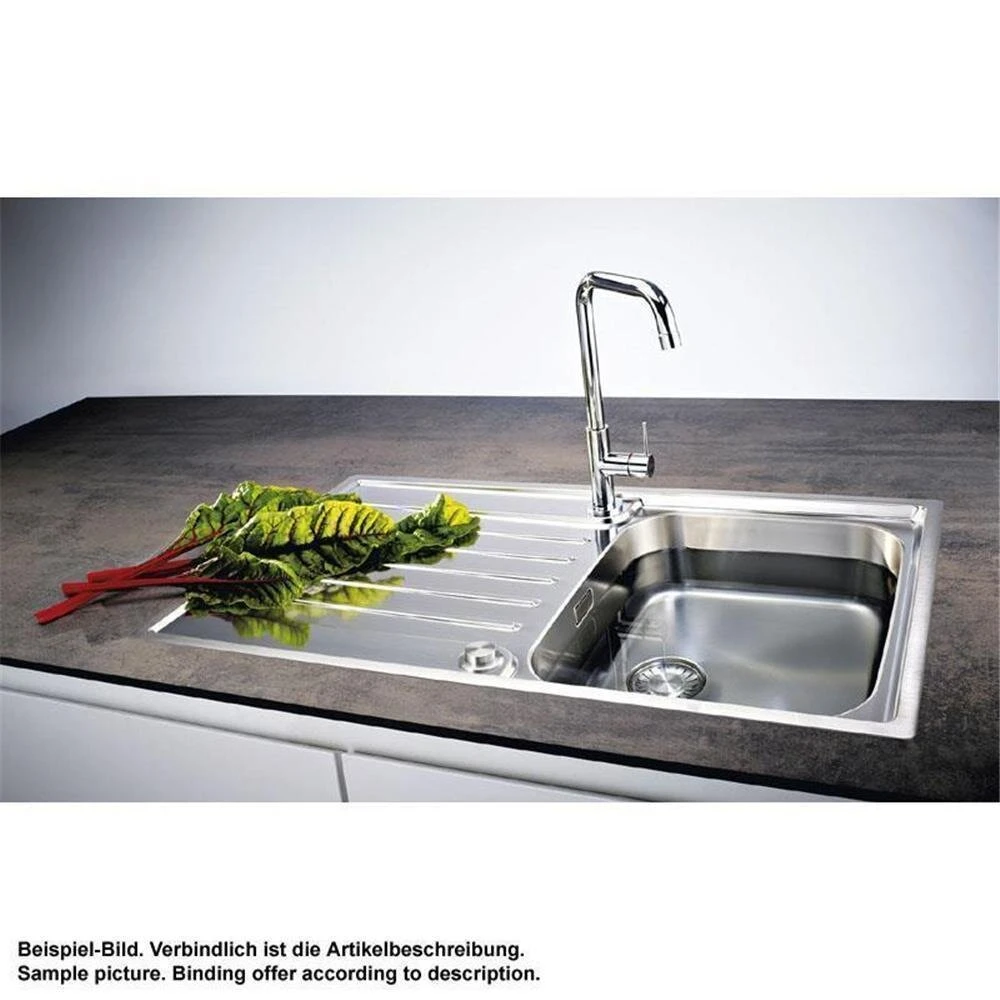 Franke Einbauspüle Argos AGX 211 Edelstahl, Druckknopfventil – Bild 2