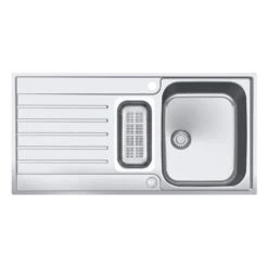 Franke Einbauspüle Argos G AGX 251 G Edelstahl, Druckknopfventil