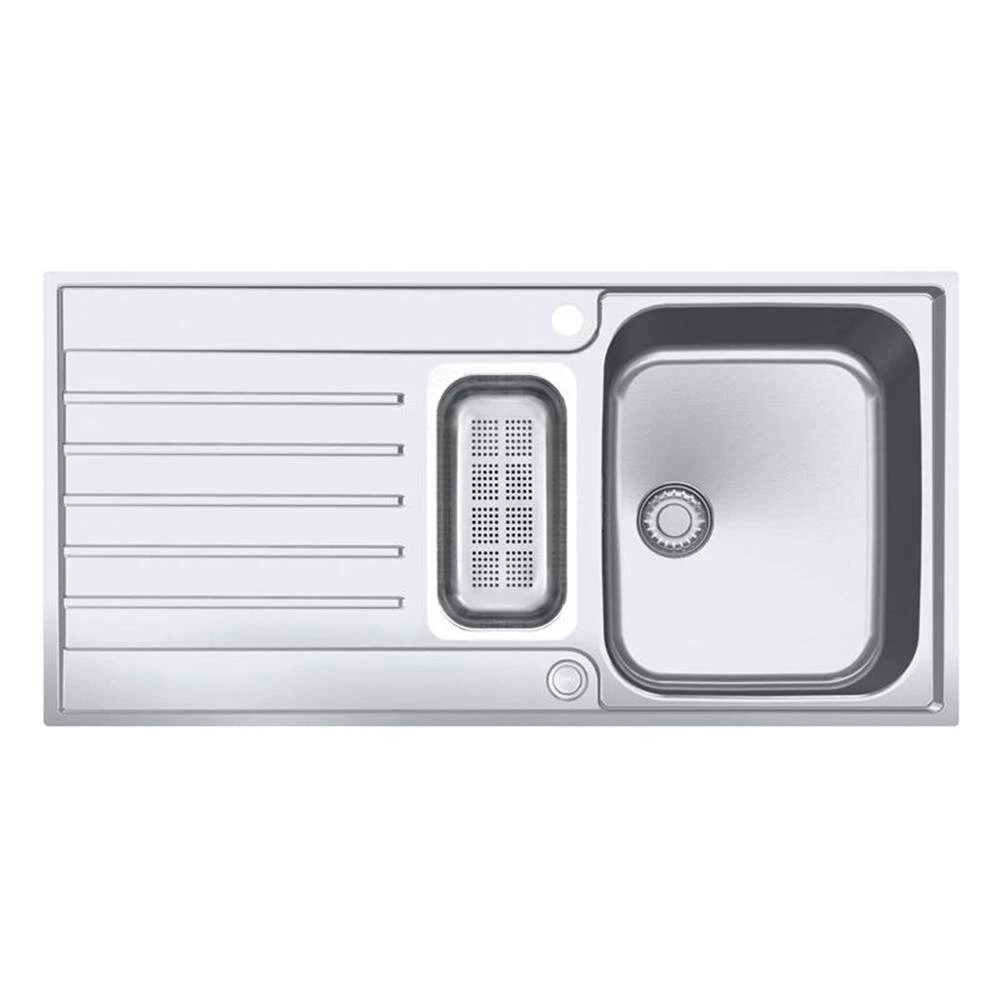 Franke Einbauspüle Argos G AGX 251 G Edelstahl, Druckknopfventil