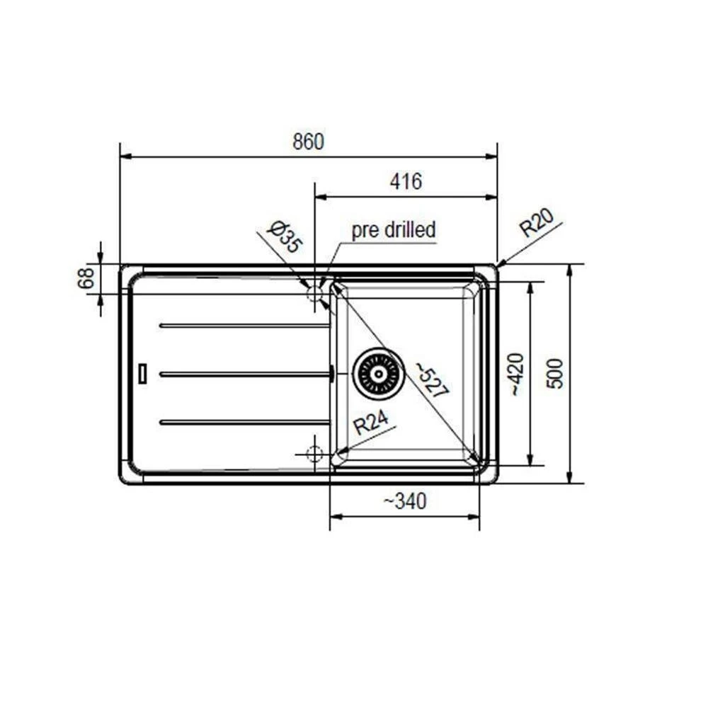 Franke Einbauspüle Basis BFG 611-86 Fragranit+ – Bild 3