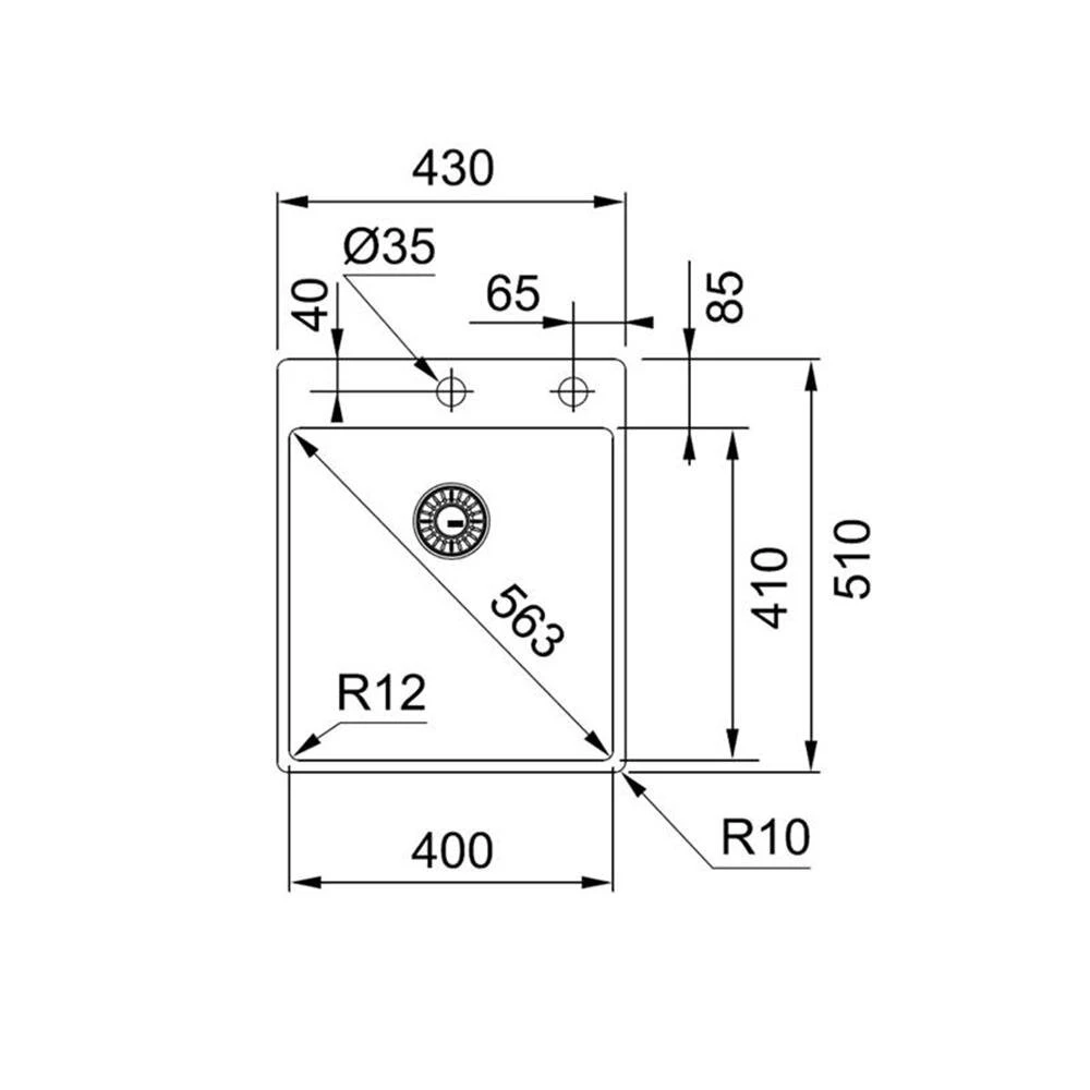 Franke Einbauspüle Box BXX 210-40 A Edelstahl – Bild 2