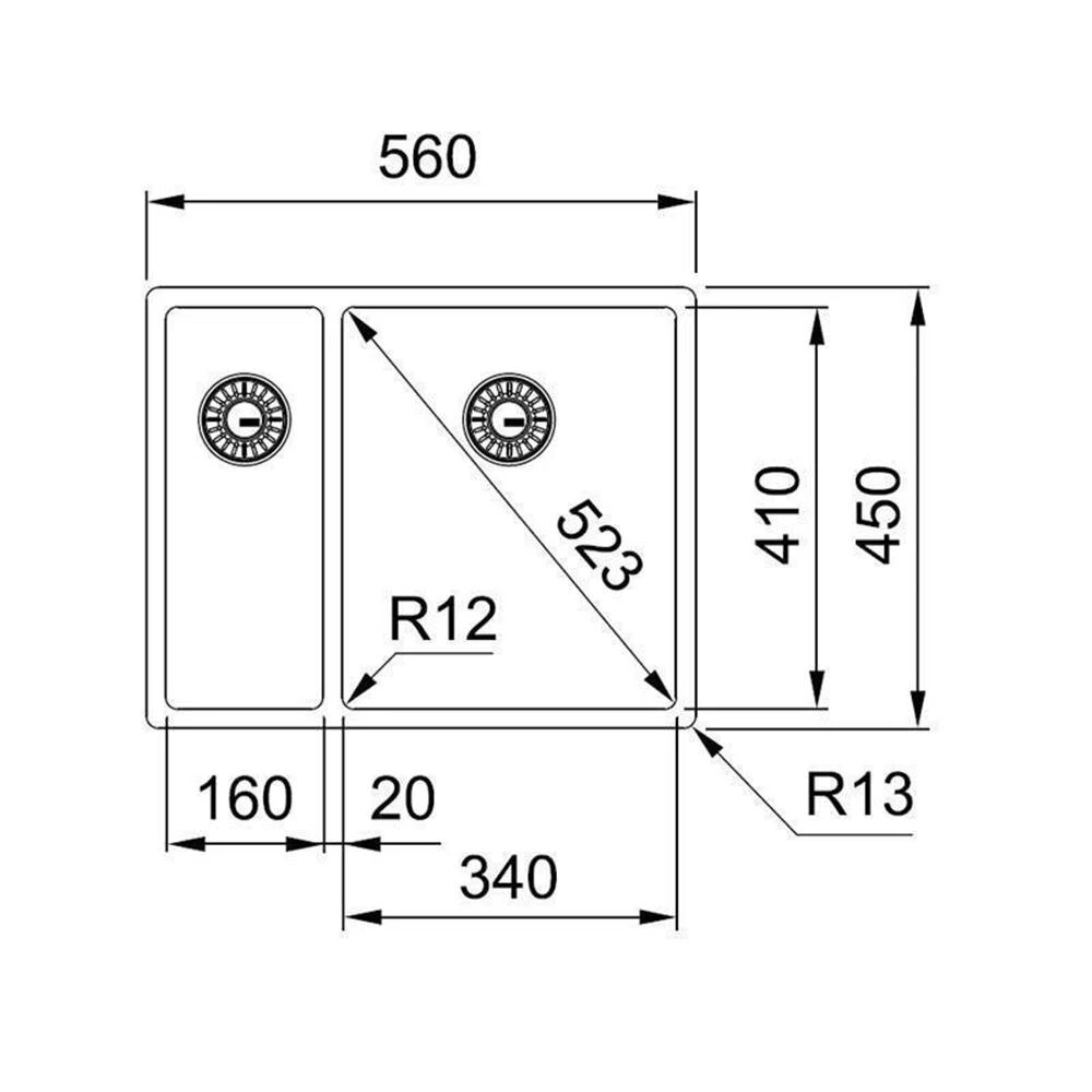 Franke Einbauspüle Box BXX 260/160-34-16 Edelstahl – Bild 2