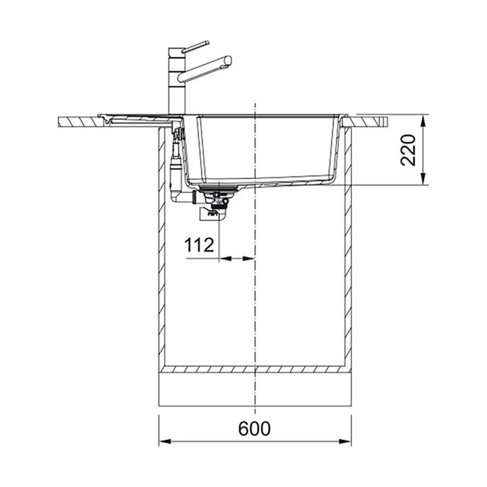 Franke Einbauspüle Urban UBG 611-78 XL Fragranit Black Matt - Black Collection – Bild 4