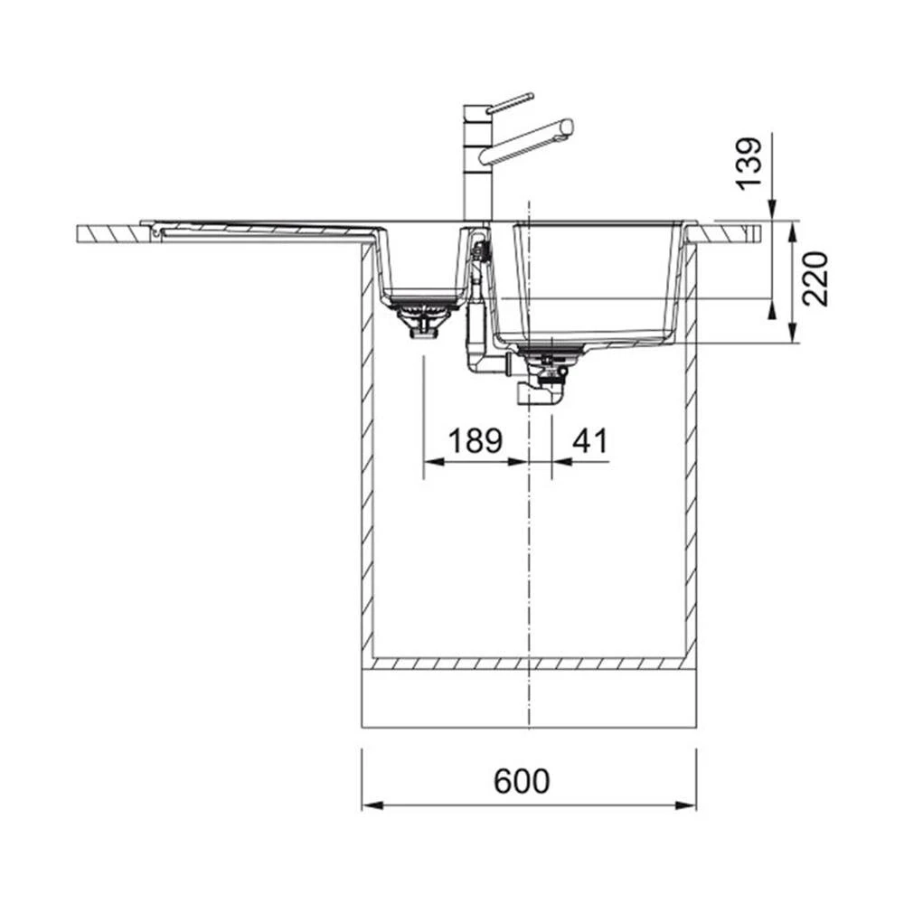 Franke Einbauspüle Urban UBG 651-100 Fragranit – Bild 3