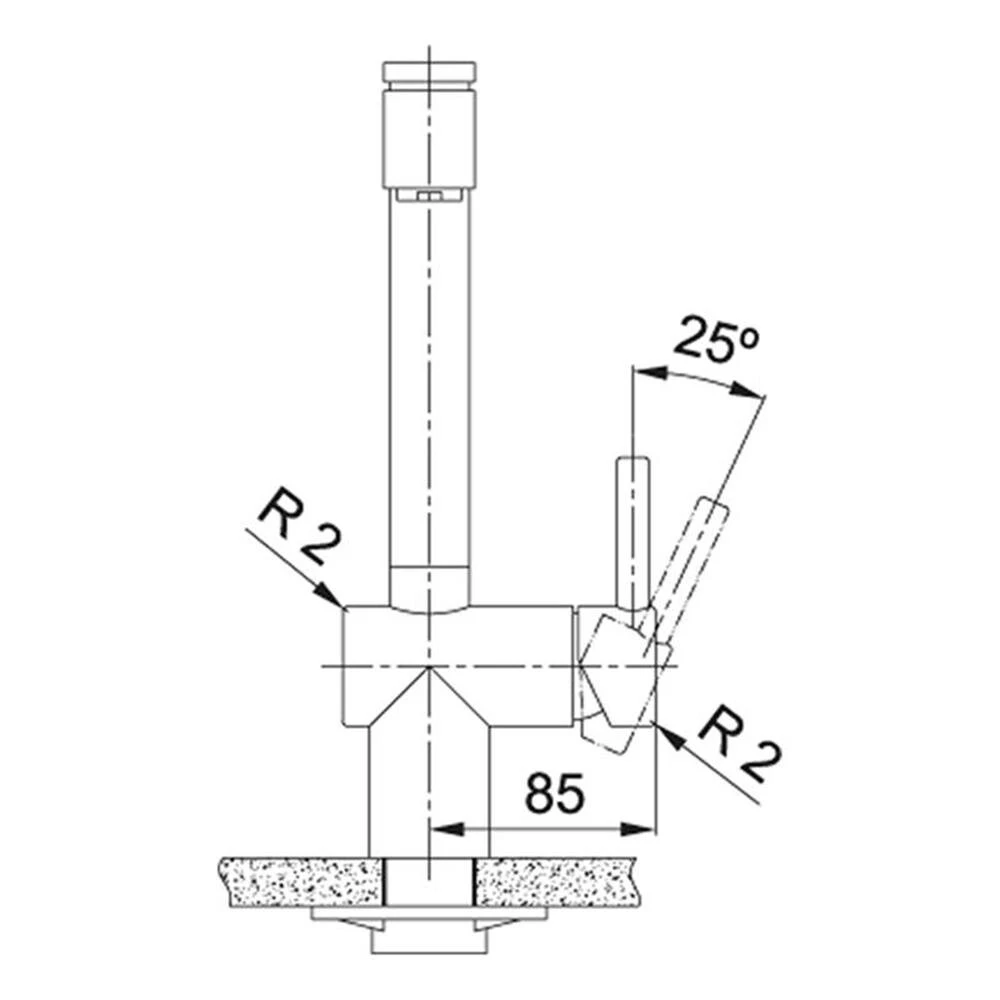 Franke Küchenarmatur Atlas Neo Brause Edelstahl Massiv Ausziehbarer Schlauch Mit Brausefunktion – Bild 3