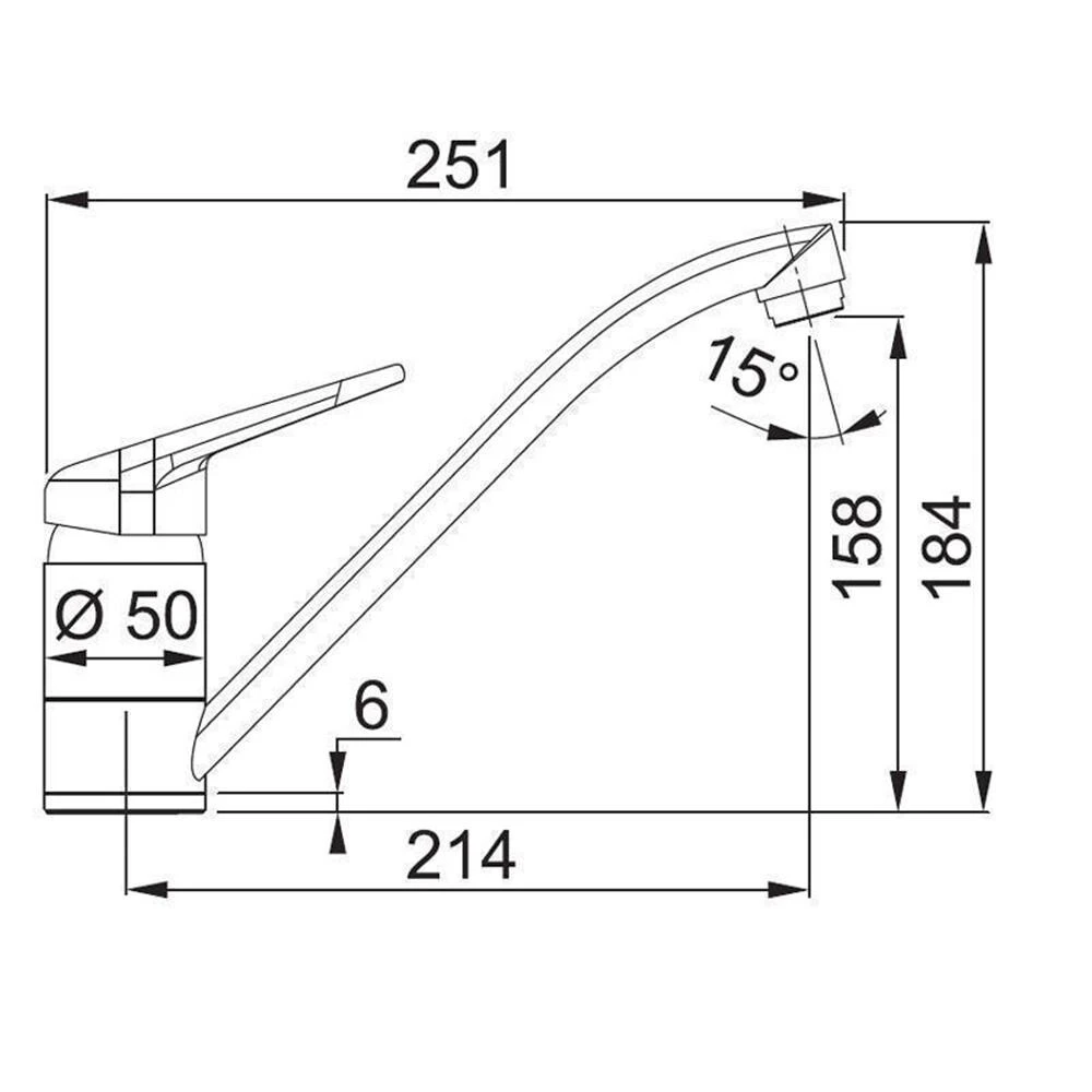 Franke Küchenarmatur Novara Plus Festauslauf | Hochdruck – Bild 2