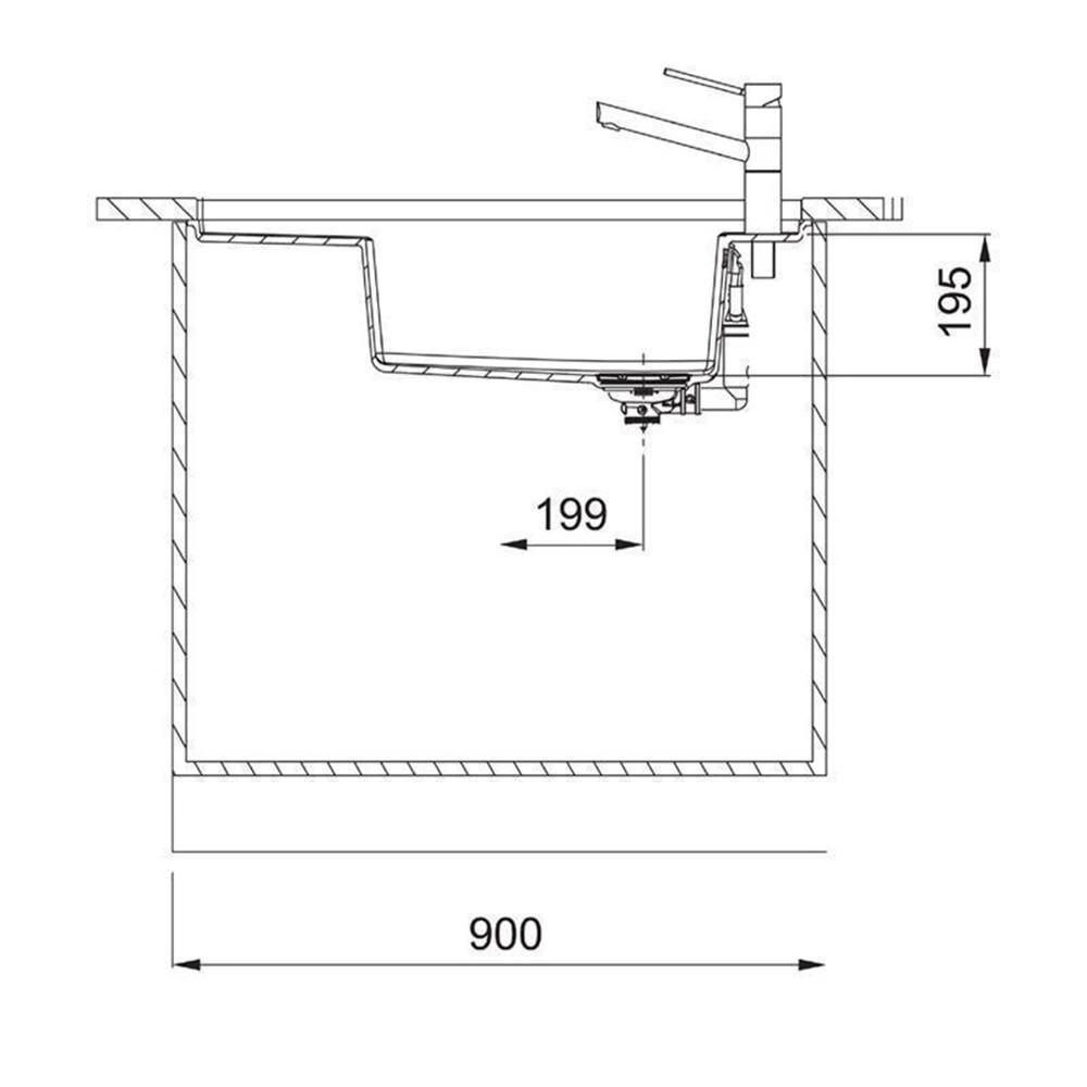 Franke Spüle Fresno FSG 211 Fragranit+ Flächenbündig Einbaubar Oder Unterbaubar – Bild 4